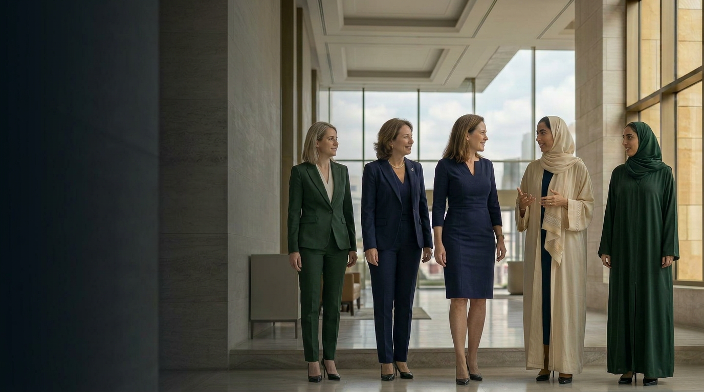 European and Saudi women leaders in conversation